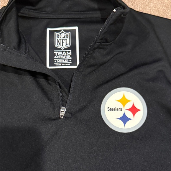 NFL Steelers Kids Black Pullover Hoodie - Picture 2 of 6